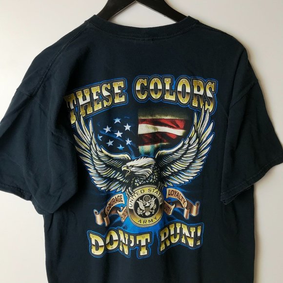 Vintage United States Army T Shirt Adult Black XL Extra Large Y2K Graphic Tee - Picture 7 of 16